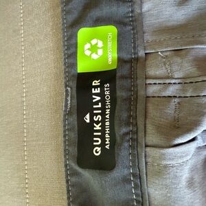 Quiksilver Gray Flat Front Men's Shorts